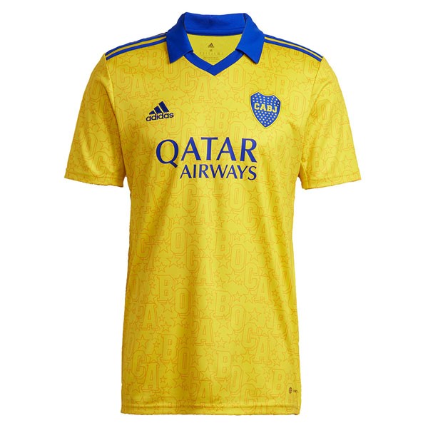 Camiseta Boca Juniors 3ª Kit 2022 2023 Amarillo